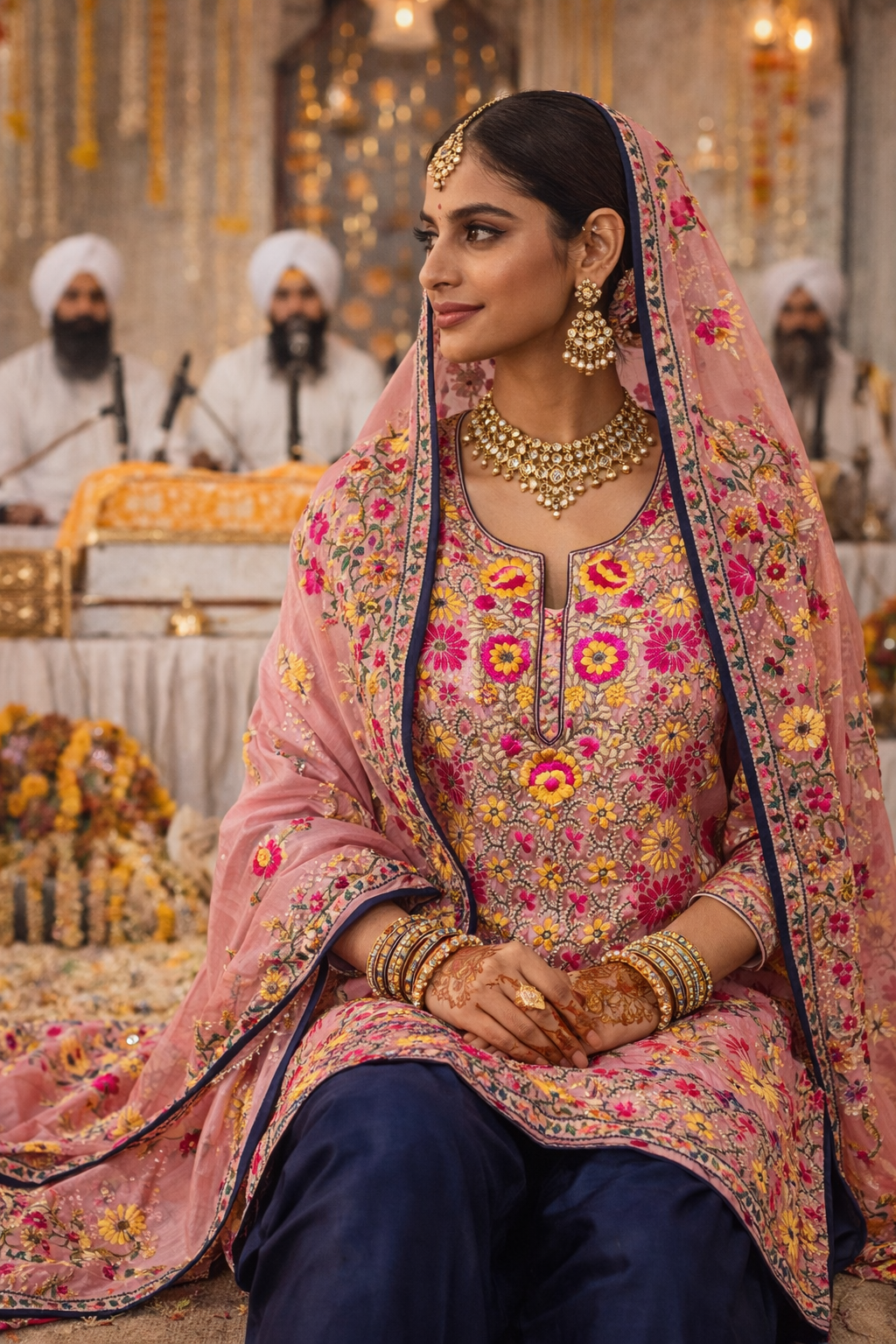 Chanderi unstitched suit